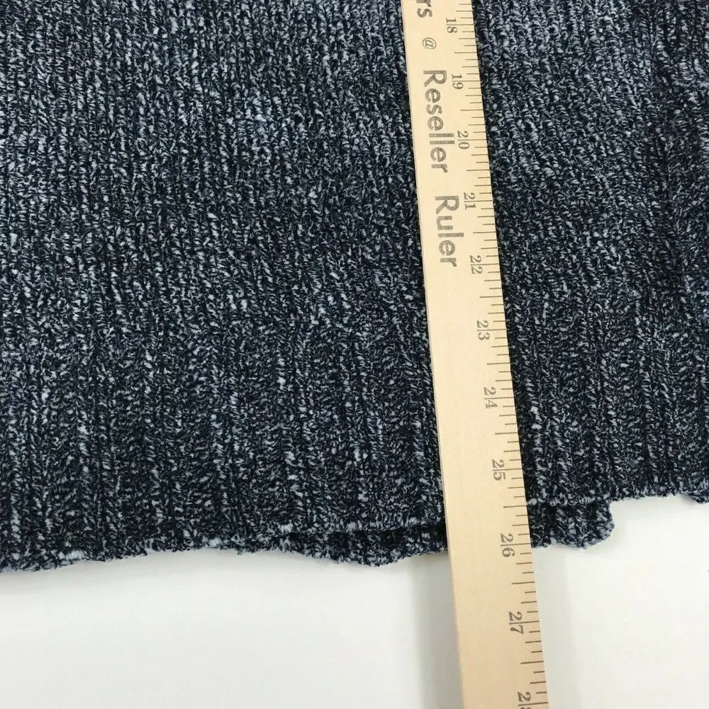 Orvis V-Neck Sweater Blue Chenille Knit Pullover